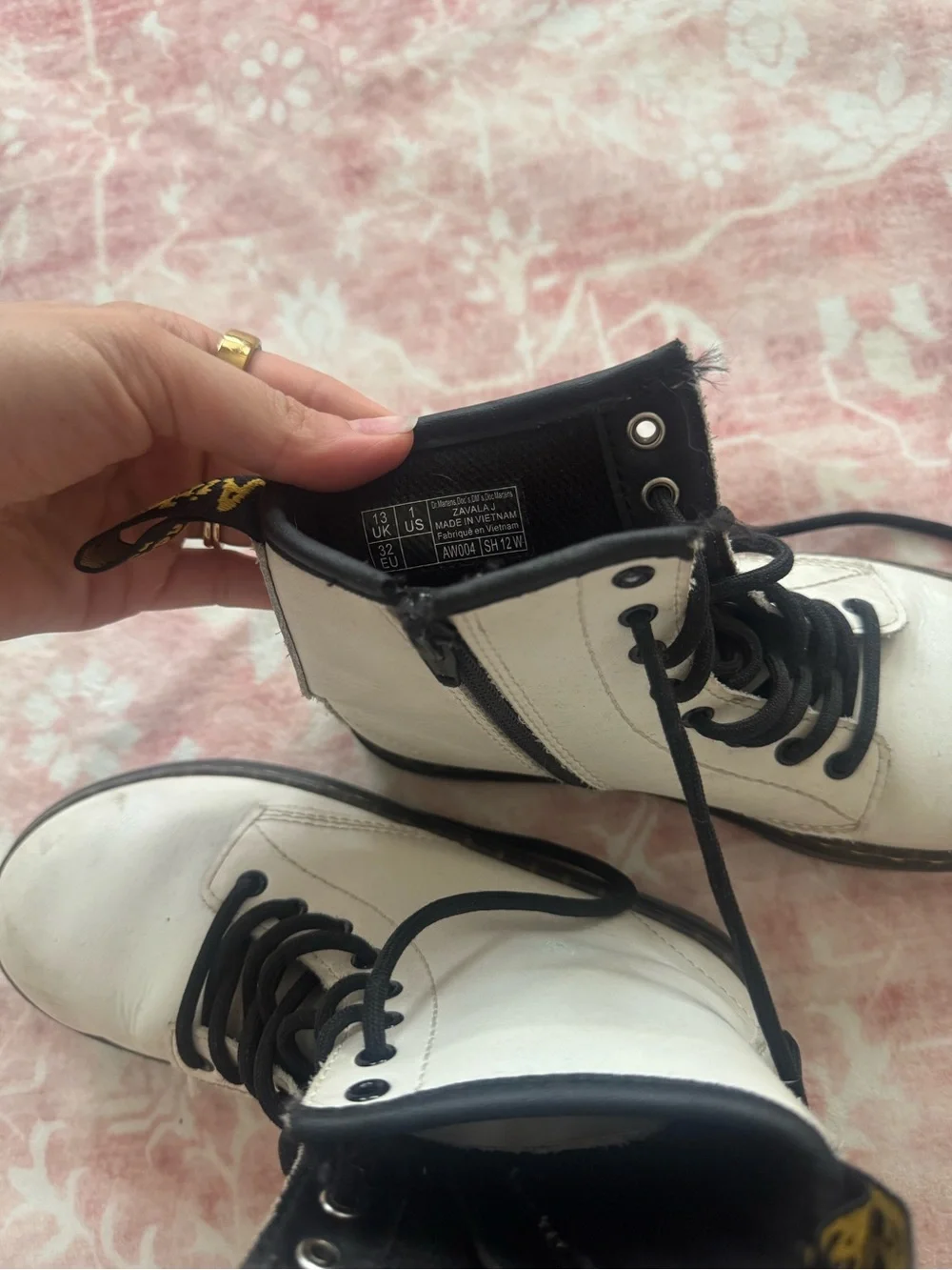 Dr. Martens white leather